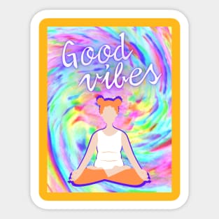 GOOD VIBES Tie Dye 1 Sticker